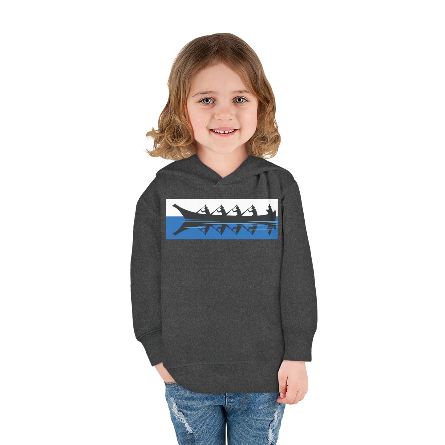 Native Harvest Canoe - Toddler Pullover Fleece Hoodie