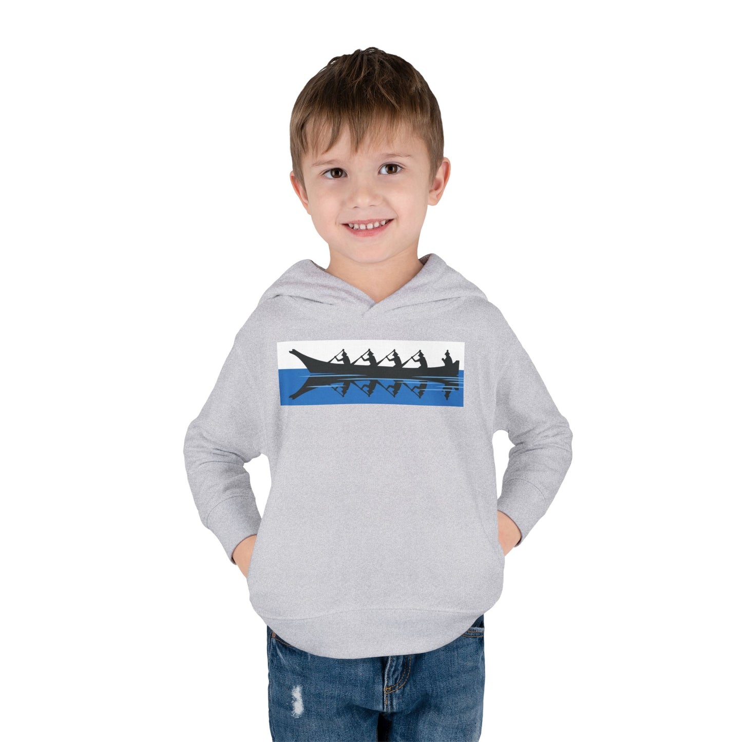 Native Harvest Canoe - Toddler Pullover Fleece Hoodie