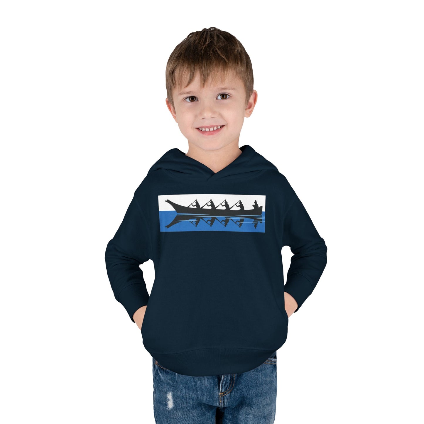 Native Harvest Canoe - Toddler Pullover Fleece Hoodie